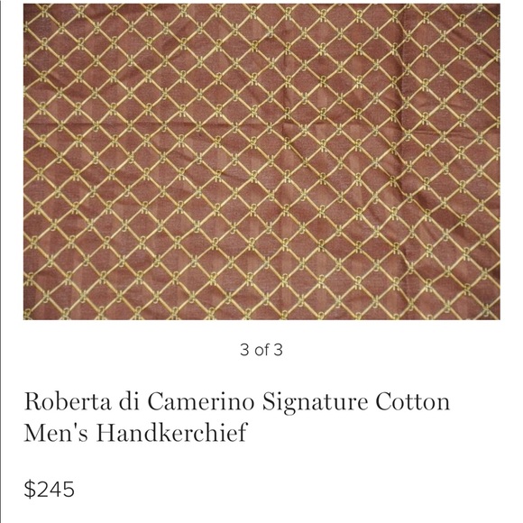 Roberta de Camerino 100% cotton handkerchief - Picture 3 of 3